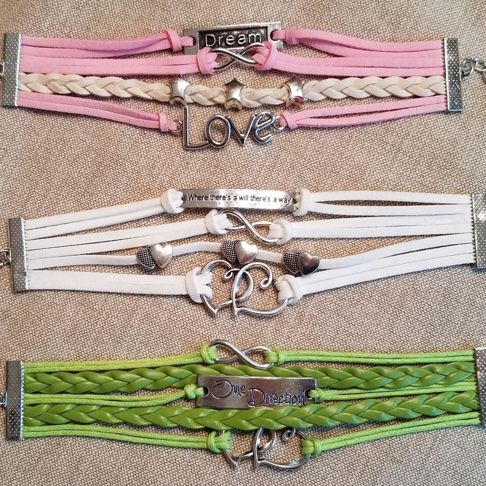 TRENDY! Multi-Strap Inspiration Bracelets - Picture 1 of 7